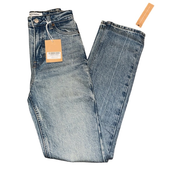 Reformation Liza Ultra High Rise Straight Jeans - Picture 2 of 8